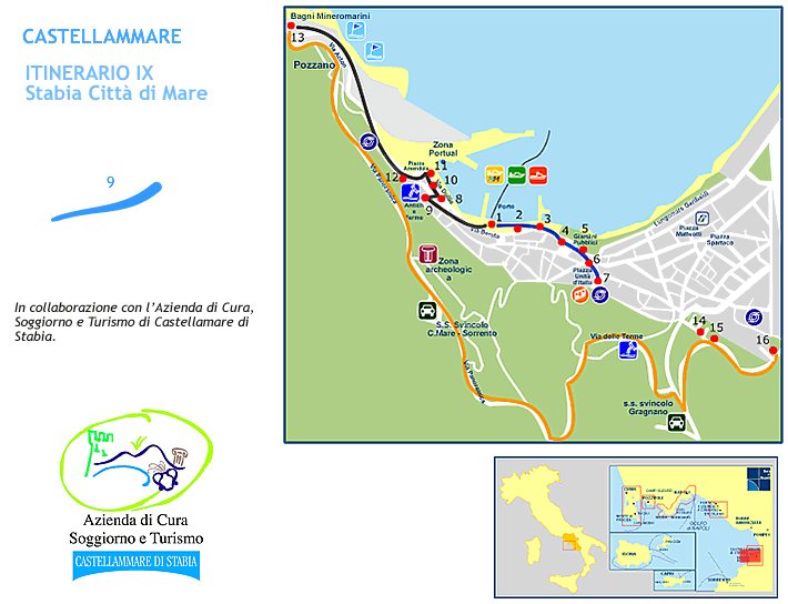 Stabia city on the sea